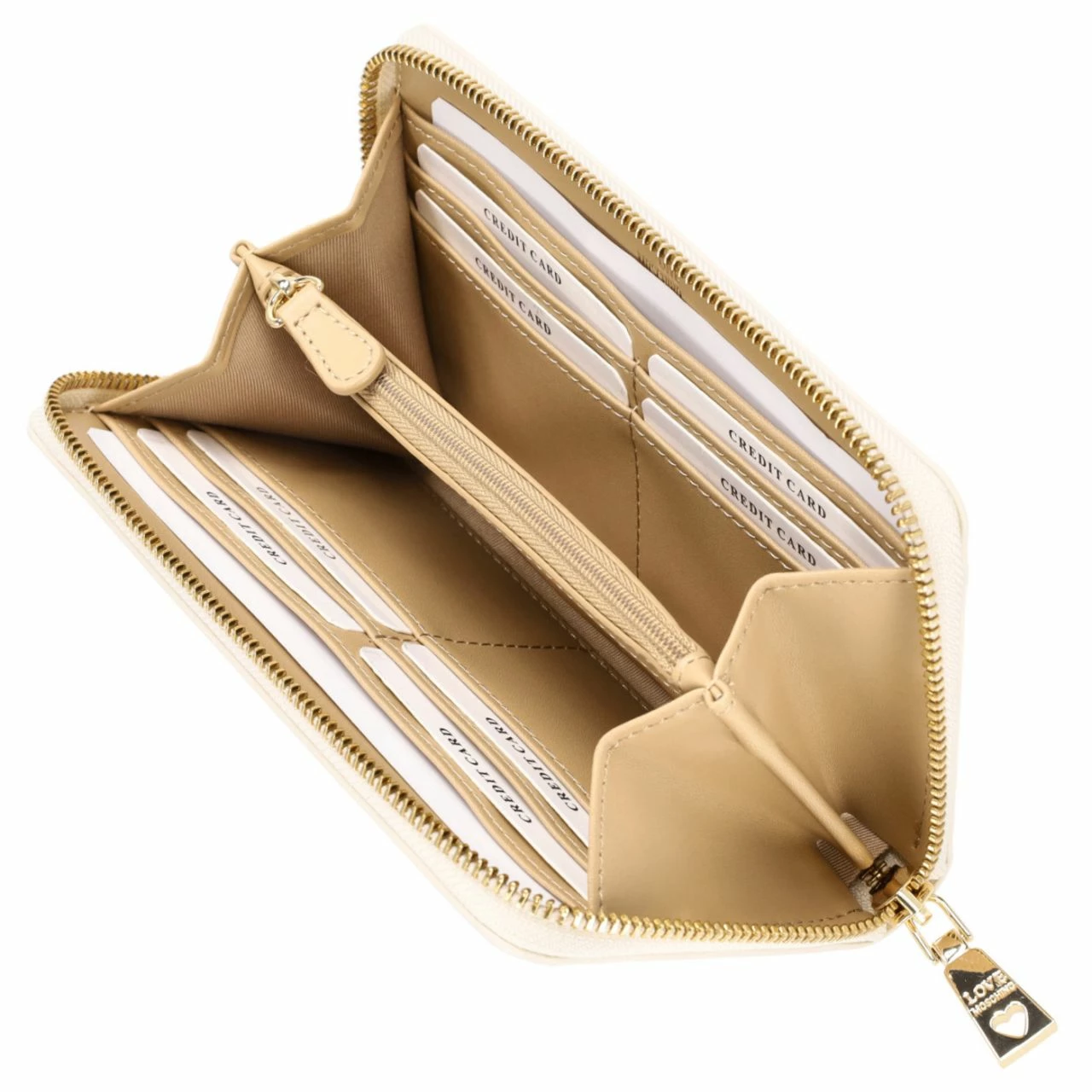 Love Moschino Langbörse Damen Portafoglio GRS Avorio 6 Love Moschino Langbörse Damen Portafoglio GRS Avorio – Bild 4