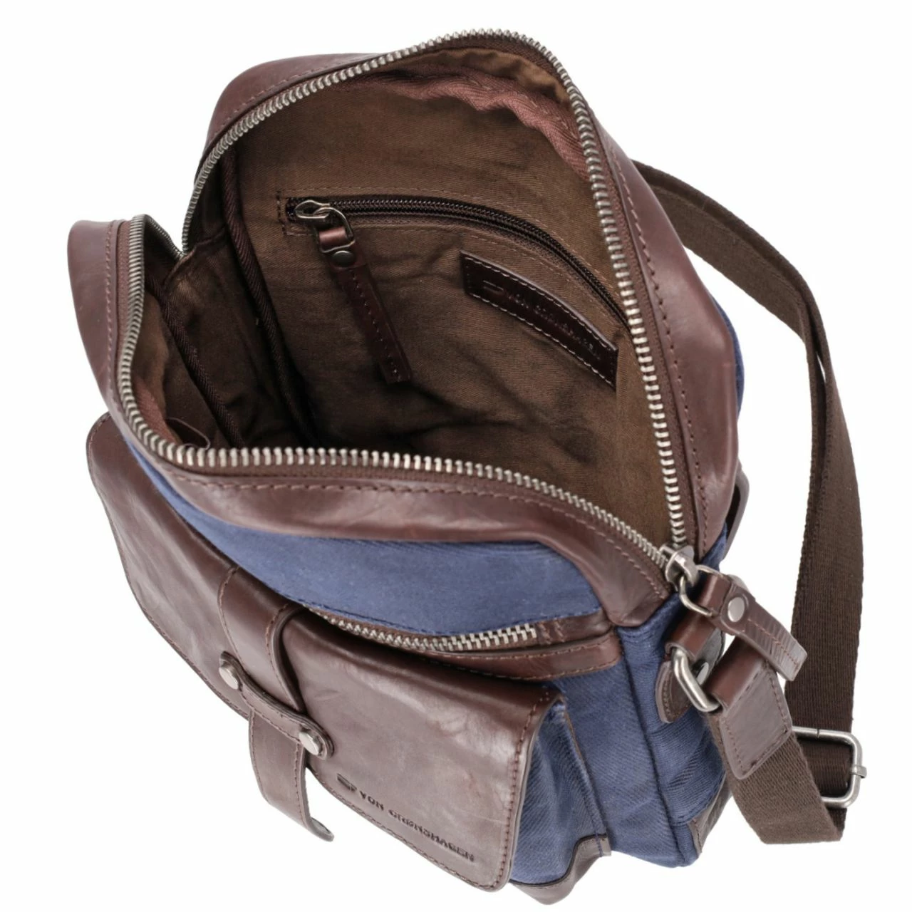 Von Cronshagen Umhängetasche Vuori Cross Bag Blue 6 Von Cronshagen Umhängetasche Vuori Cross Bag Blue – Bild 4