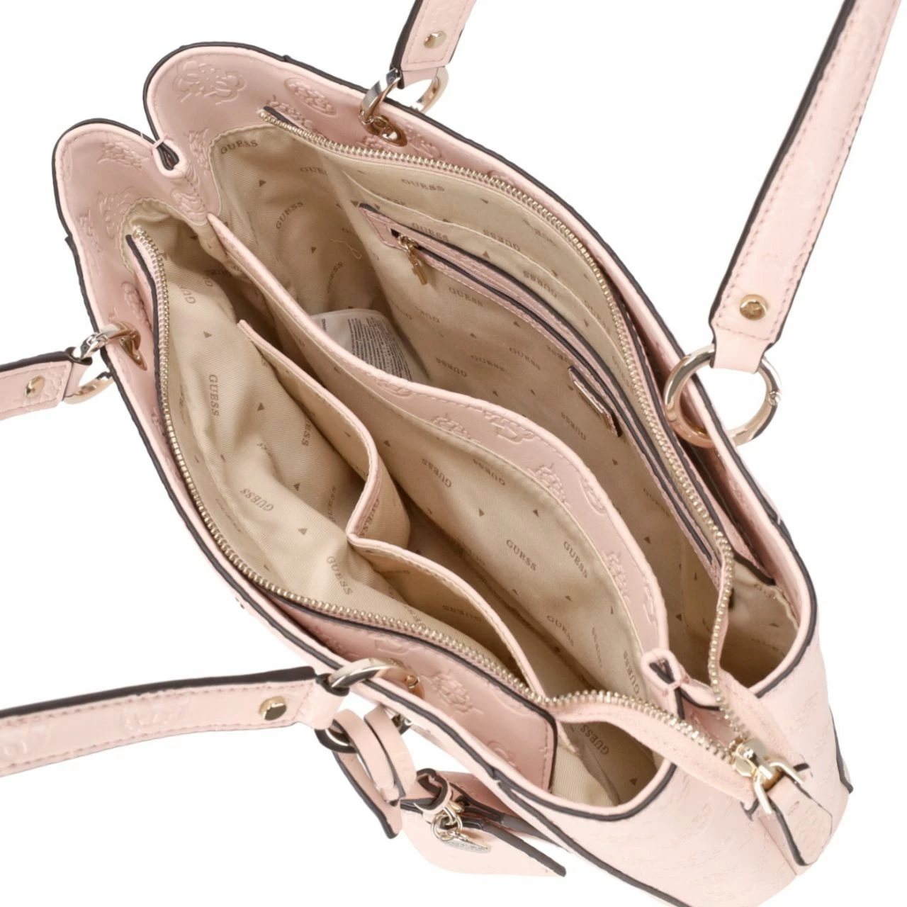 Guess Shopper Jena Noel Tote Pale Pink Logo 6 Guess Shopper Jena Noel Tote Pale Pink Logo – Bild 4