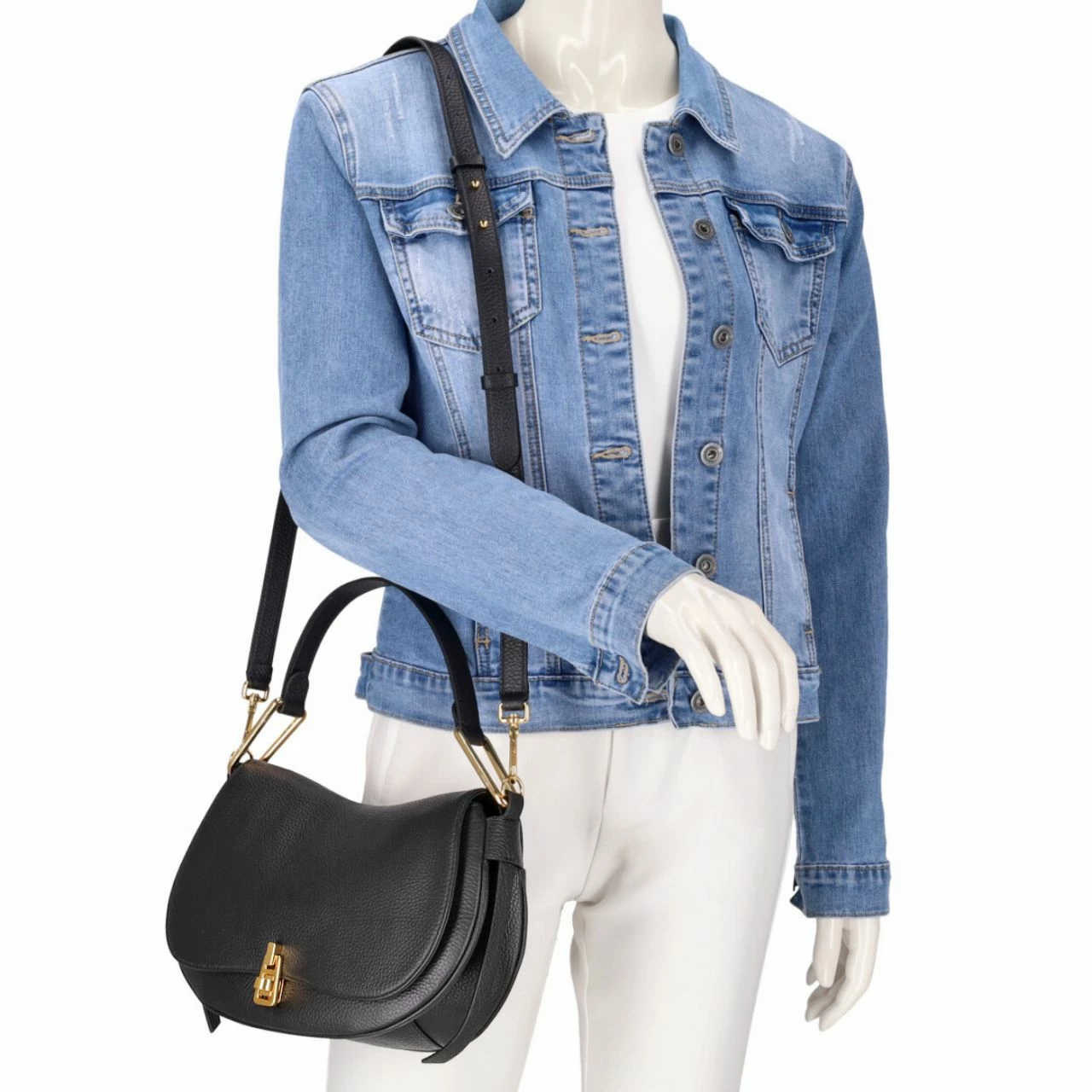 Coccinelle Beuteltasche Magie Soft Noir 6 Coccinelle Beuteltasche Magie Soft Noir – Bild 4