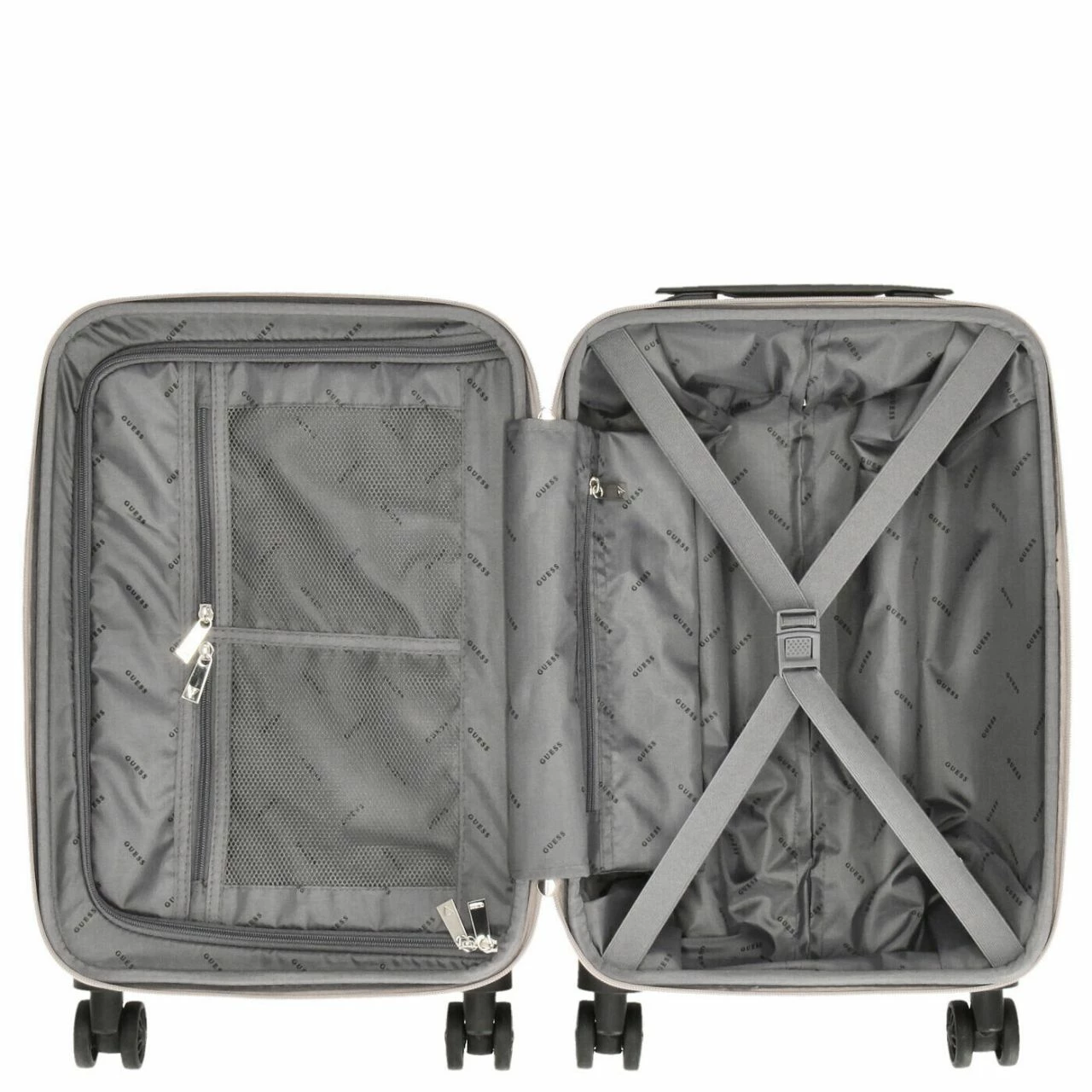 Guess Reisetrolley Berta 18 In 8-Wheeler S 53cm Stone Logo 6 Guess Reisetrolley Berta 18 In 8-Wheeler S 53cm Stone Logo – Bild 4