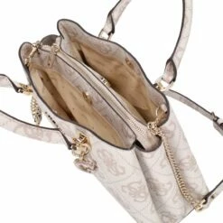 Guess Kurzgriff Tasche Eliette Logo Girlfriend Satchel Dove Logo -Aufbewahrungstasche Geschäft 0 0465f8c7f22f34c 1280x1280