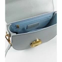 Seidenfelt Manufaktur Umhängetasche SFM243 Saddle Shy Blue, Gold Metall -Aufbewahrungstasche Geschäft 0 0563323d31e228a 1280x1280