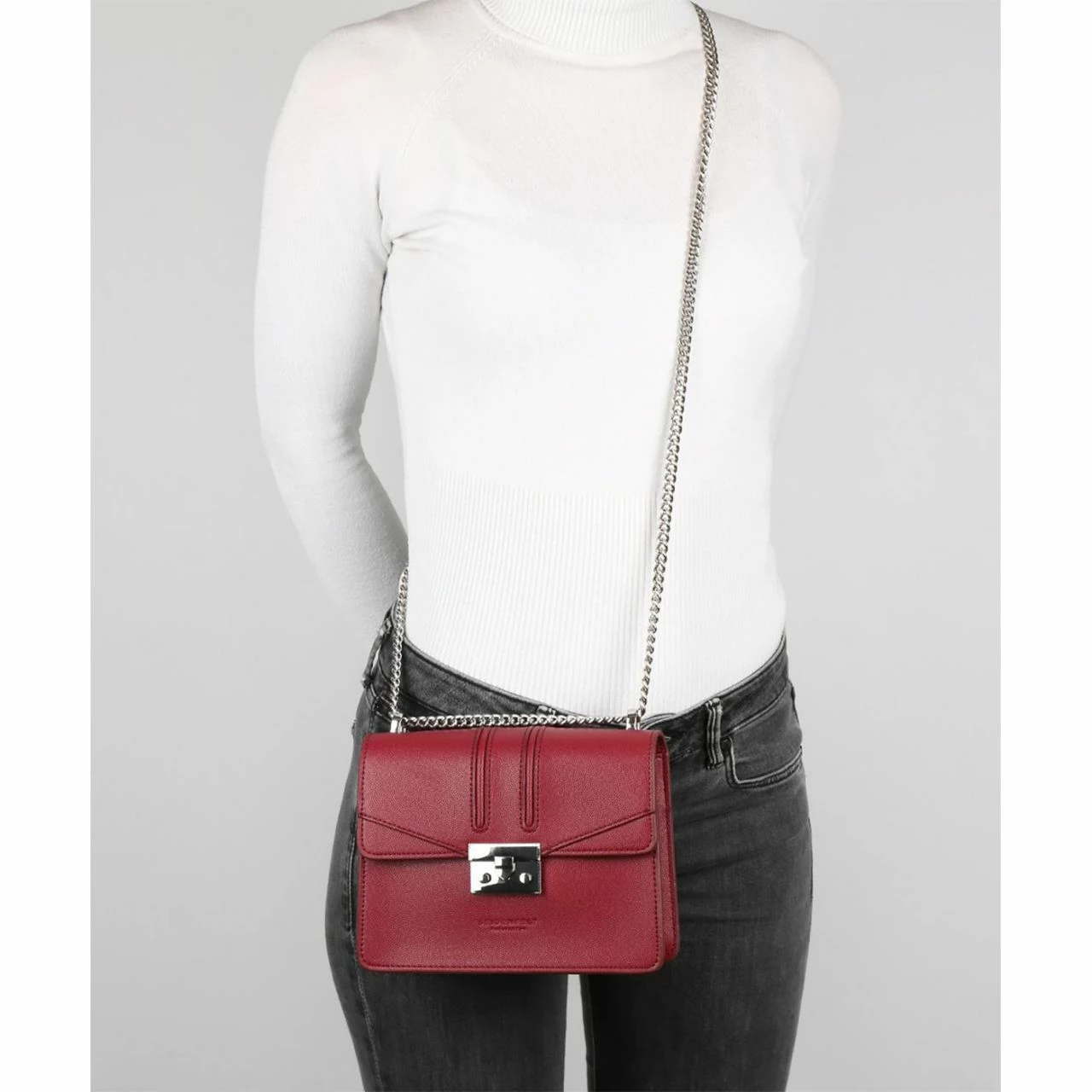 Seidenfelt Manufaktur Umhängetasche Roros Sage, Silver Metall 7 Seidenfelt Manufaktur Umhängetasche Roros Sage, Silver Metall – Bild 5