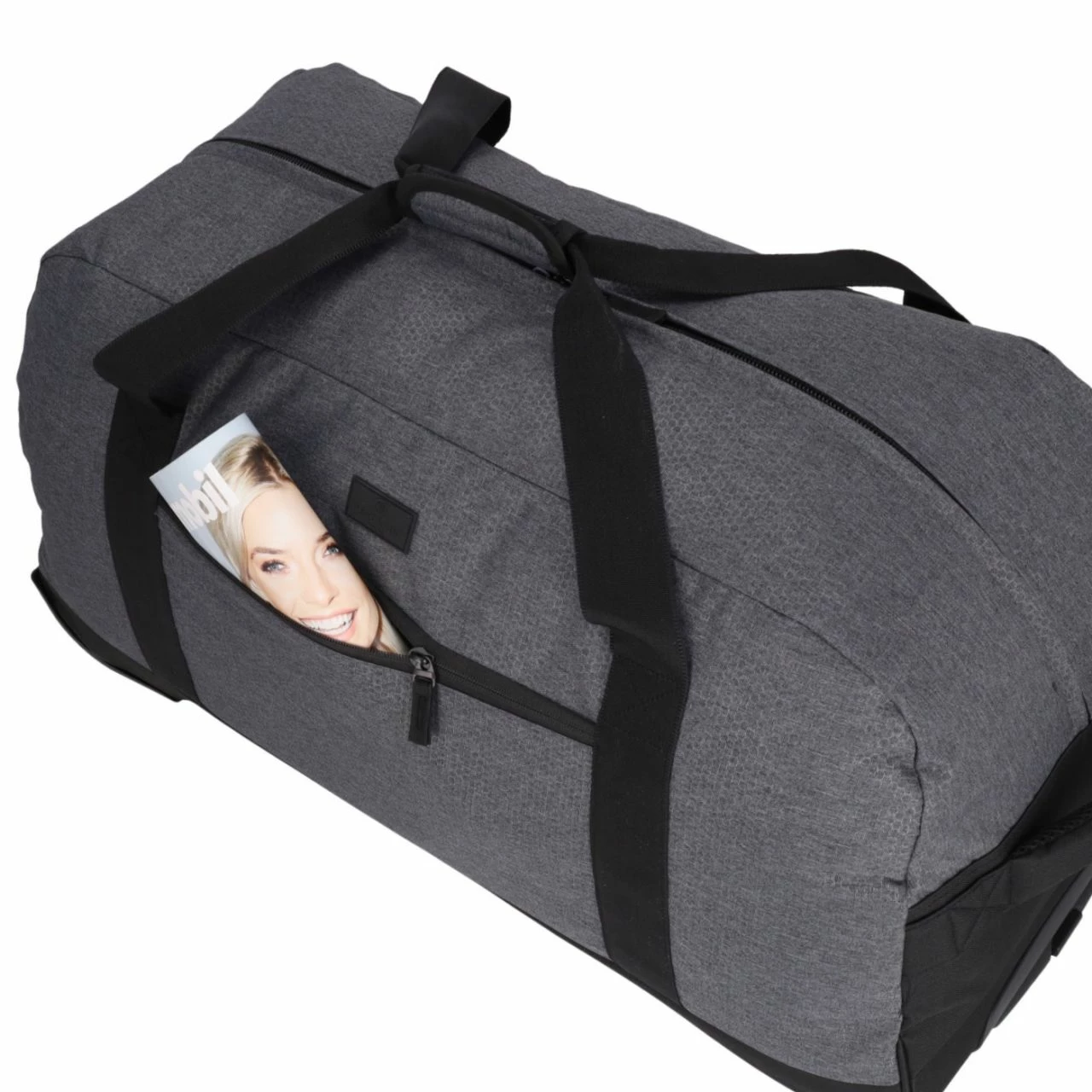 KENORADA Reisetasche Mit Rollen Rainbow Duffle L Grey Bee 7 KENORADA Reisetasche Mit Rollen Rainbow Duffle L Grey Bee – Bild 5