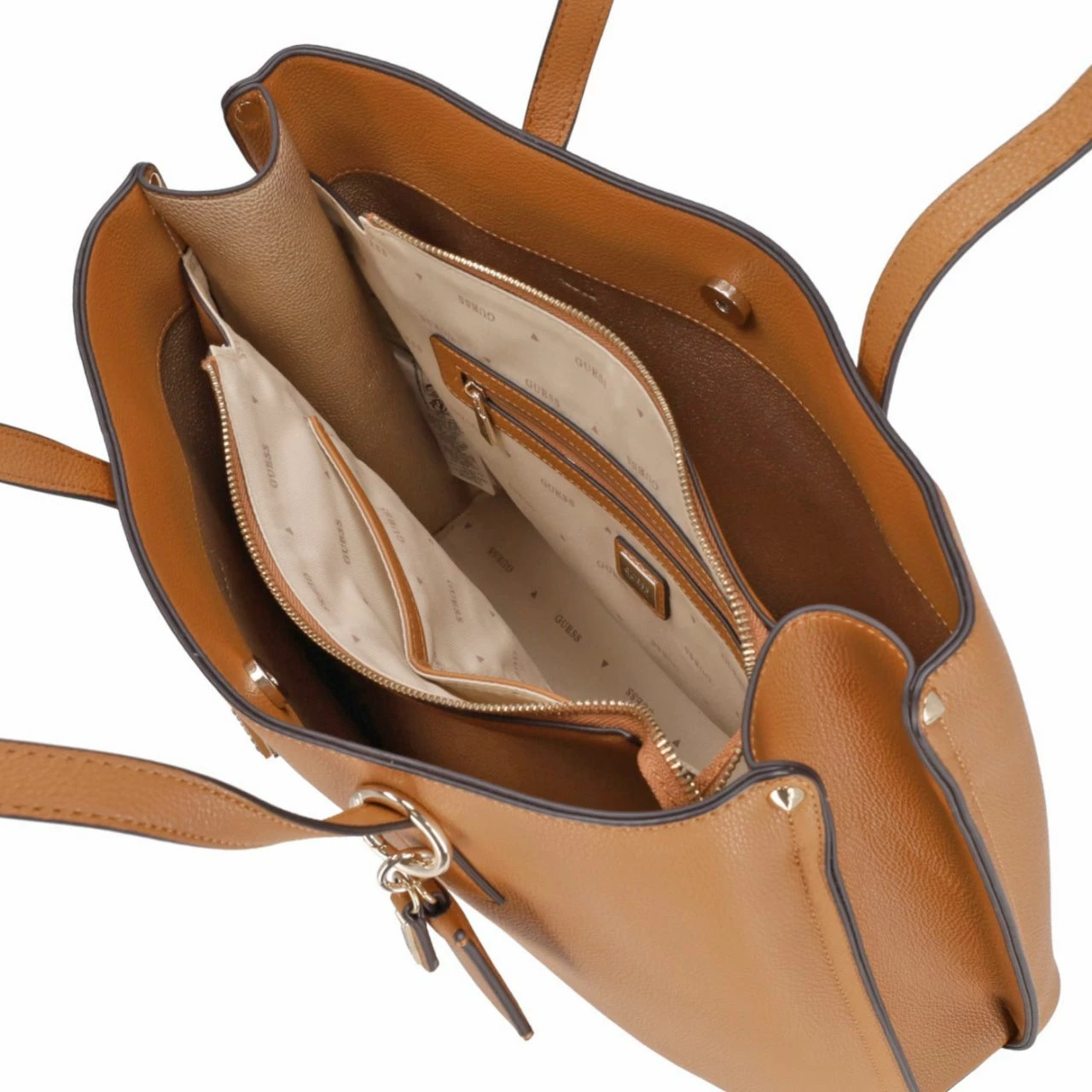 Guess Shopper Meridian Girlfriend Tote Cognac 7 Guess Shopper Meridian Girlfriend Tote Cognac – Bild 5