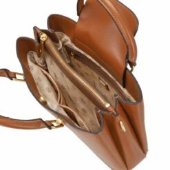 Guess Kurzgriff Tasche Masie Girlfriend Satchel Cognac -Aufbewahrungstasche Geschäft 0 05656674b3aefdc 1280x1280