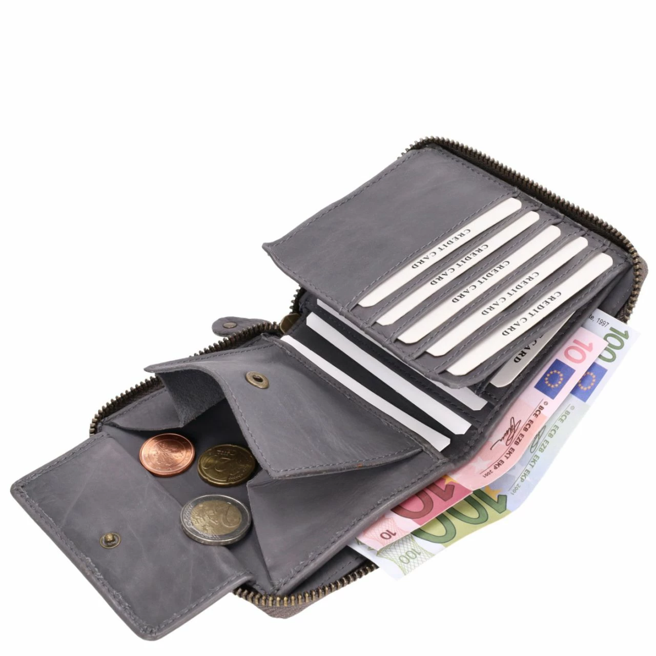 Harbour 2nd Hochkantbörse Damen Komet Dolphin Grey 7 Harbour 2nd Hochkantbörse Damen Komet Dolphin Grey – Bild 5