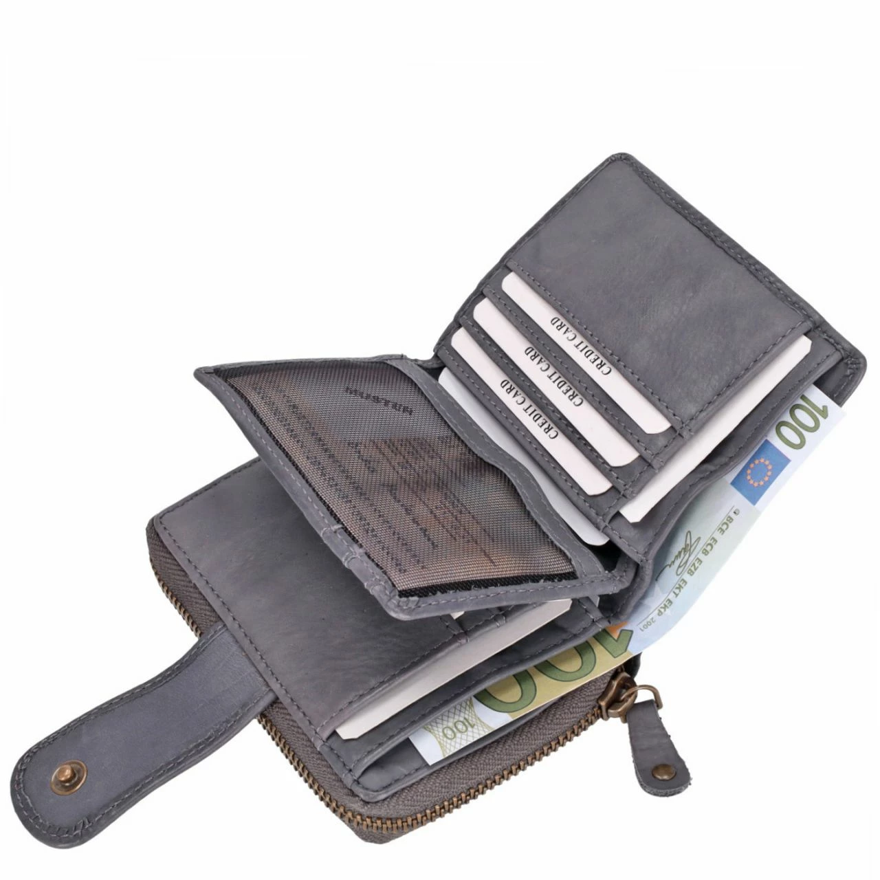 Harbour 2nd Hochkantbörse Damen Kleine Isidora Dolphin Grey 7 Harbour 2nd Hochkantbörse Damen Kleine Isidora Dolphin Grey – Bild 5