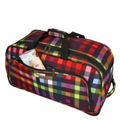 KENORADA Reisetasche Mit Rollen SoftLITE Duffle Wheel Multicolorcheck -Aufbewahrungstasche Geschäft 0 05657a3a657d9f8 1280x1280