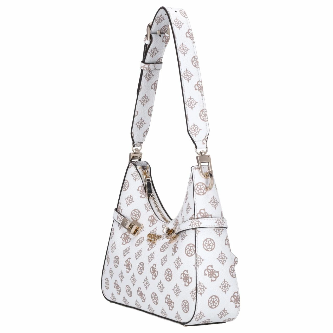 Guess Beuteltasche Loralee Hobo White Logo 7 Guess Beuteltasche Loralee Hobo White Logo – Bild 5