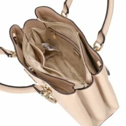 Guess Kurzgriff Tasche Eliette Logo Girlfriend Satchel Light Beige -Aufbewahrungstasche Geschäft 0 0565d682c2e2ac2 1280x1280