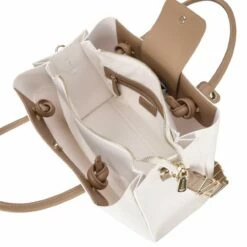 Valentino Kurzgriff Tasche Alexia Bianco/cuoio -Aufbewahrungstasche Geschäft 0 0565d7d3bb3e1a7 1280x1280