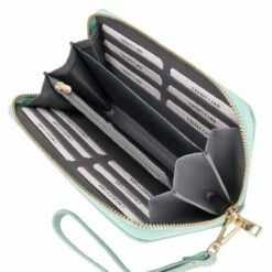 Seidenfelt Manufaktur Langbörse Damen Smilla Aqua Mint/gold -Aufbewahrungstasche Geschäft 0 0565ea4b04c873c 1280x1280