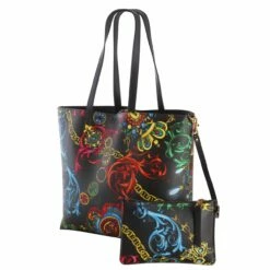 Versace Jeans Couture Shopper Range Z Reversible Sketch Schw./ Geblümt -Aufbewahrungstasche Geschäft 0 06621579c9a1223 1280x1280