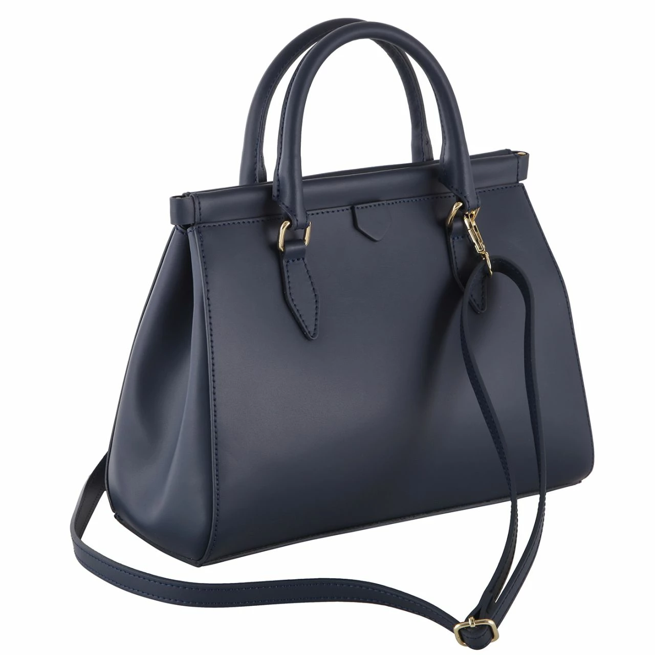 Von Cronshagen Kurzgriff Tasche 02814 Blue Navy 8 Von Cronshagen Kurzgriff Tasche 02814 Blue Navy – Bild 6