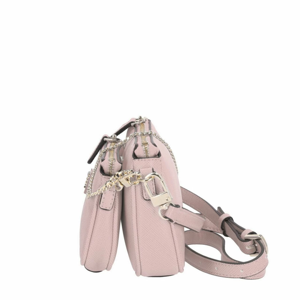 Guess Umhängetasche Noelle DBL Pouch Crossbody Rosewood 8 Guess Umhängetasche Noelle DBL Pouch Crossbody Rosewood – Bild 6