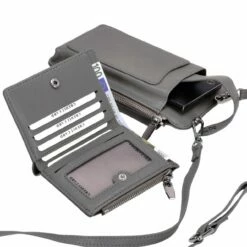 Seidenfelt Manufaktur Umhängetasche Medja Cellphone Bag Set Antracite -Aufbewahrungstasche Geschäft 0 066513600481264 1280x1280