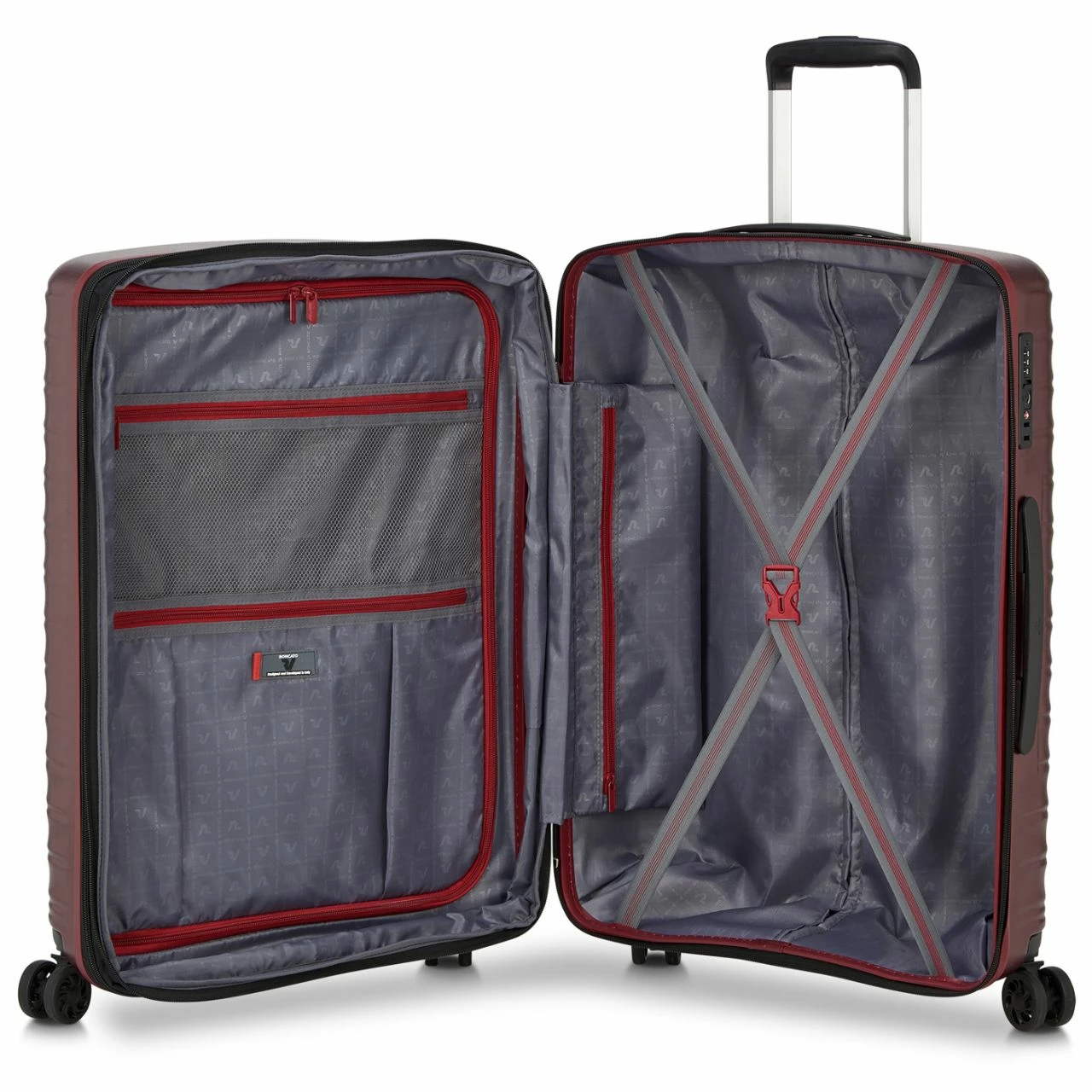 Roncato Reisetrolley Wave Grande M 65cm Rosso Scuro 8 Roncato Reisetrolley Wave Grande M 65cm Rosso Scuro – Bild 6