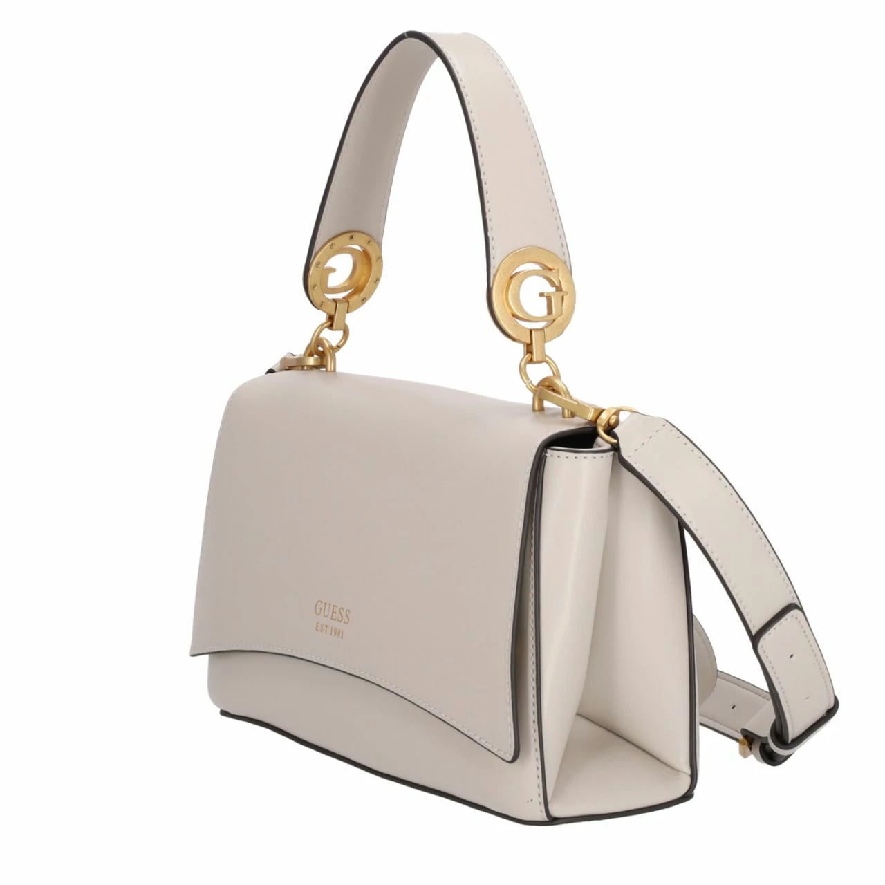 Guess Kurzgriff Tasche Masie Top Handle Flap Stone 8 Guess Kurzgriff Tasche Masie Top Handle Flap Stone – Bild 6