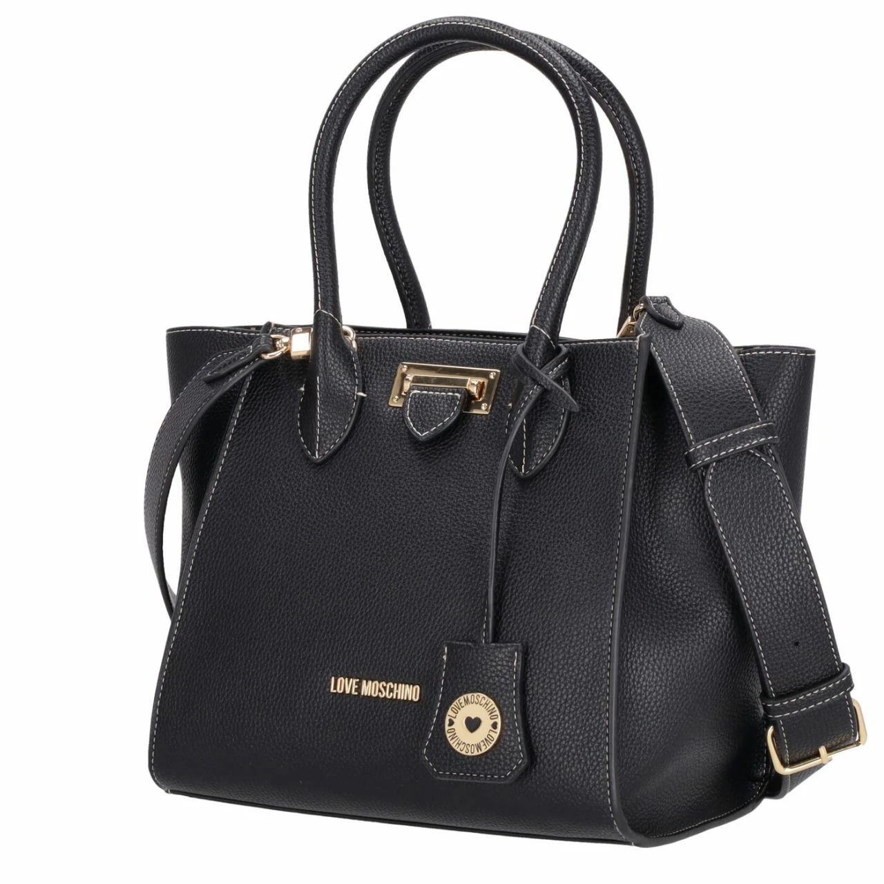 Love Moschino Kurzgriff Tasche Borsa JC4109 Nero 8 Love Moschino Kurzgriff Tasche Borsa JC4109 Nero – Bild 6