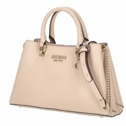 Guess Kurzgriff Tasche Eliette Logo Girlfriend Satchel Light Beige -Aufbewahrungstasche Geschäft 0 0665d682c56c58d 1280x1280