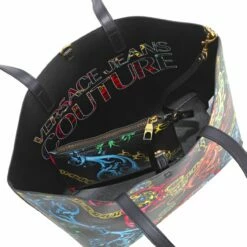 Versace Jeans Couture Shopper Range Z Reversible Sketch Schw./ Geblümt -Aufbewahrungstasche Geschäft 0 07621579cc49229 1280x1280