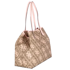 Guess Shopper Vikky Large Tote Latte Logo Pale Rose -Aufbewahrungstasche Geschäft 0 07640bb76c40a32 1280x1280
