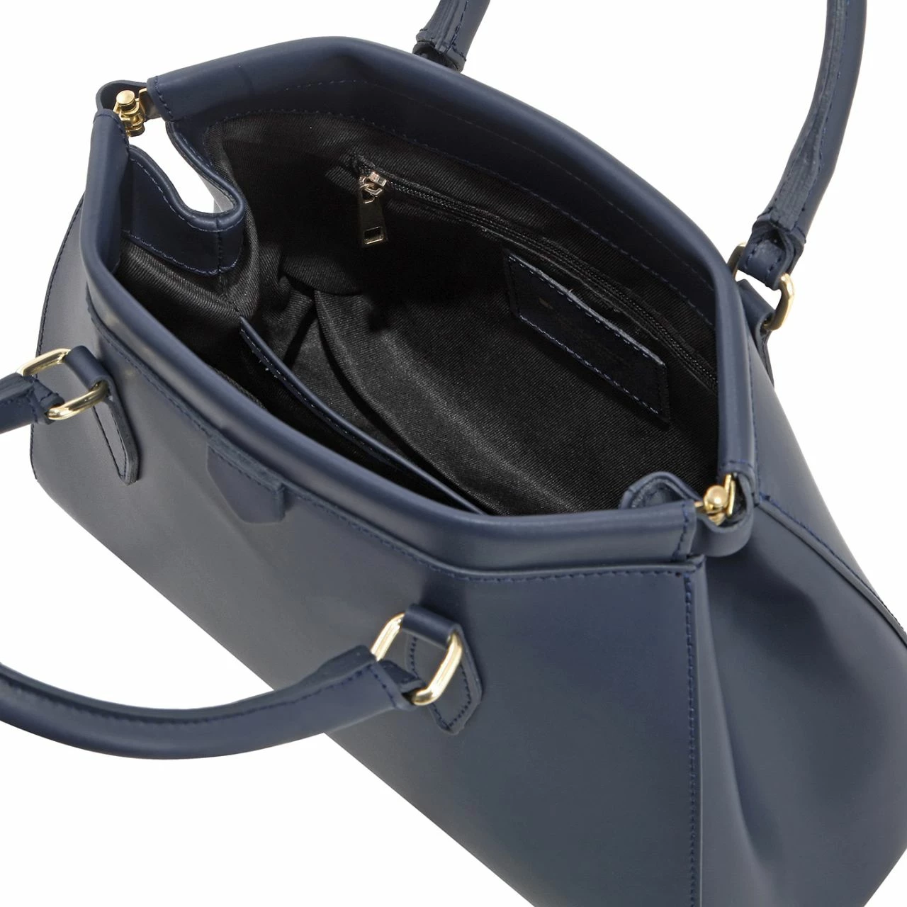 Von Cronshagen Kurzgriff Tasche 02814 Blue Navy 9 Von Cronshagen Kurzgriff Tasche 02814 Blue Navy – Bild 7