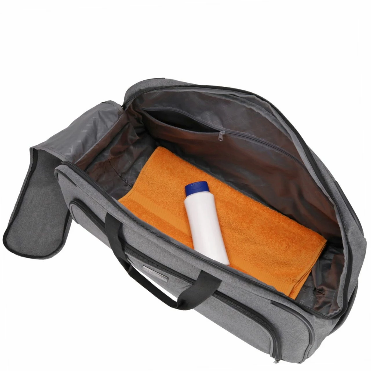 KENORADA Reisetasche Mit Rollen SoftLITE Duffle Wheel Grau Melange Anthrazit 9 KENORADA Reisetasche Mit Rollen SoftLITE Duffle Wheel Grau Melange Anthrazit – Bild 7