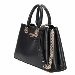 Guess Kurzgriff Tasche Eliette Logo Girlfriend Satchel Black -Aufbewahrungstasche Geschäft 0 0765c6b084819ea 1280x1280