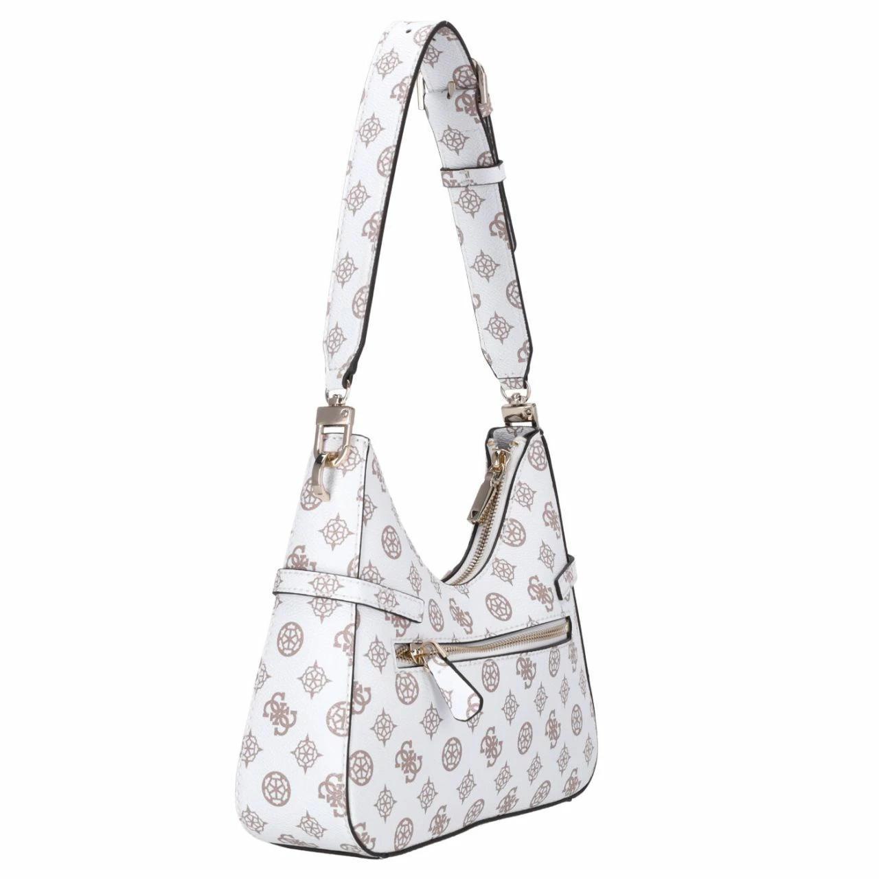 Guess Beuteltasche Loralee Hobo White Logo 9 Guess Beuteltasche Loralee Hobo White Logo – Bild 7