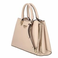 Guess Kurzgriff Tasche Eliette Logo Girlfriend Satchel Light Beige -Aufbewahrungstasche Geschäft 0 0765d682c7a408f 1280x1280