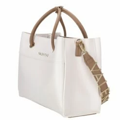 Valentino Kurzgriff Tasche Alexia Bianco/cuoio -Aufbewahrungstasche Geschäft 0 0765d7d3bfd0cc7 1280x1280