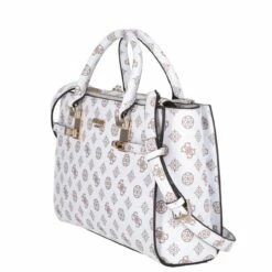 Guess Kurzgriff Tasche Loralee Status Satchel White Logo -Aufbewahrungstasche Geschäft 0 0765f2319edca65 1280x1280