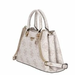 Guess Kurzgriff Tasche Eliette Logo Girlfriend Satchel Dove Logo -Aufbewahrungstasche Geschäft 0 0765f8c7f9a9778 1280x1280