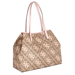 Guess Shopper Vikky Large Tote Latte Logo Pale Rose -Aufbewahrungstasche Geschäft 0 08640bb77213738 1280x1280