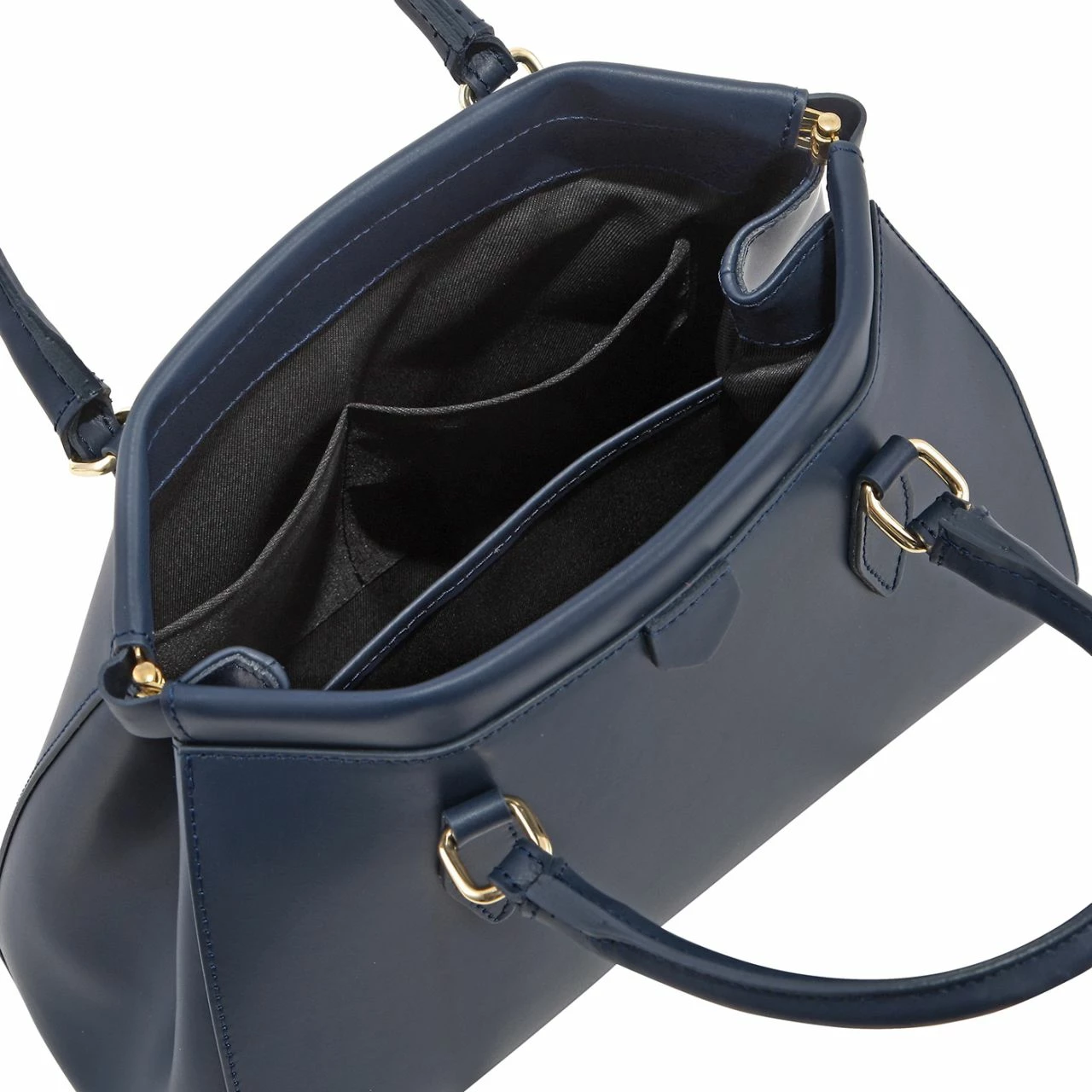Von Cronshagen Kurzgriff Tasche 02814 Blue Navy 10 Von Cronshagen Kurzgriff Tasche 02814 Blue Navy – Bild 8