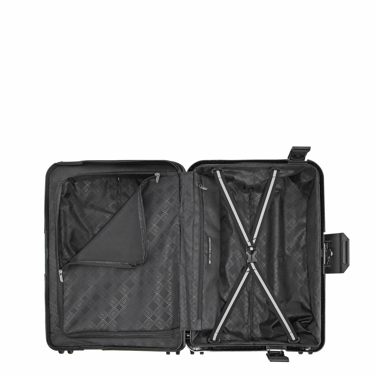 Von Cronshagen Reisetrolley FARMAN S 54cm Schwarz 10 Von Cronshagen Reisetrolley FARMAN S 54cm Schwarz – Bild 8