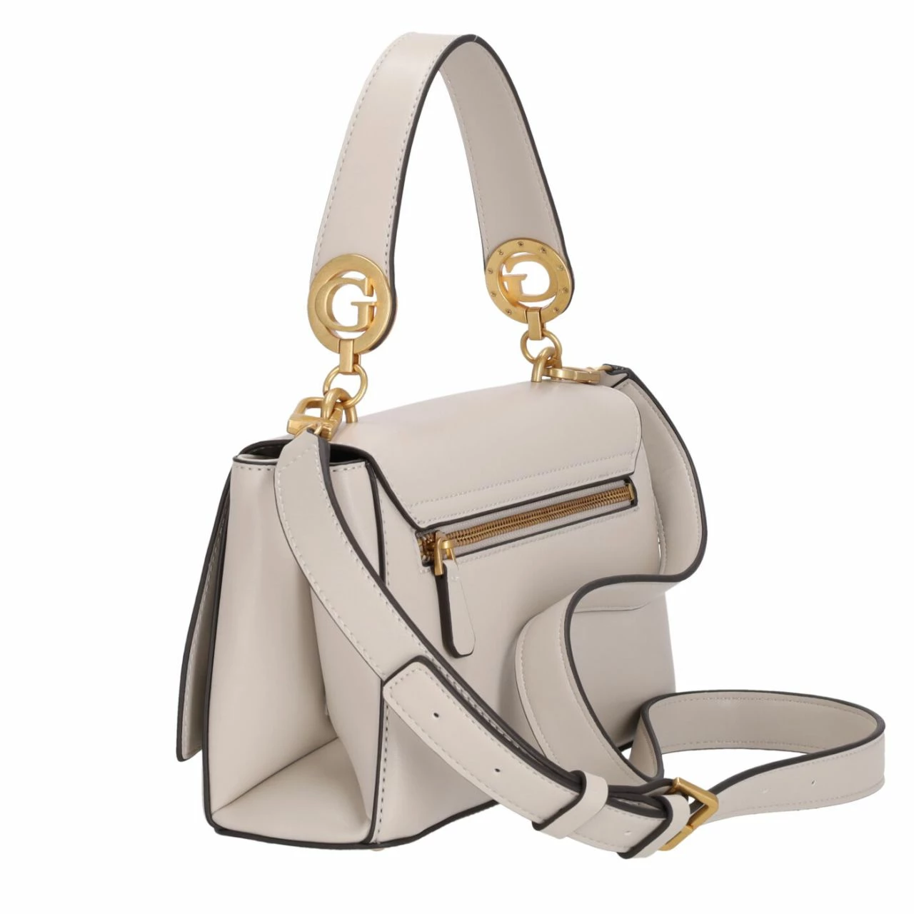 Guess Kurzgriff Tasche Masie Top Handle Flap Stone 10 Guess Kurzgriff Tasche Masie Top Handle Flap Stone – Bild 8