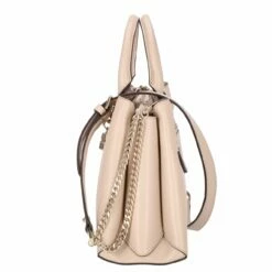 Guess Kurzgriff Tasche Eliette Logo Girlfriend Satchel Light Beige -Aufbewahrungstasche Geschäft 0 0865d682ca18d35 1280x1280