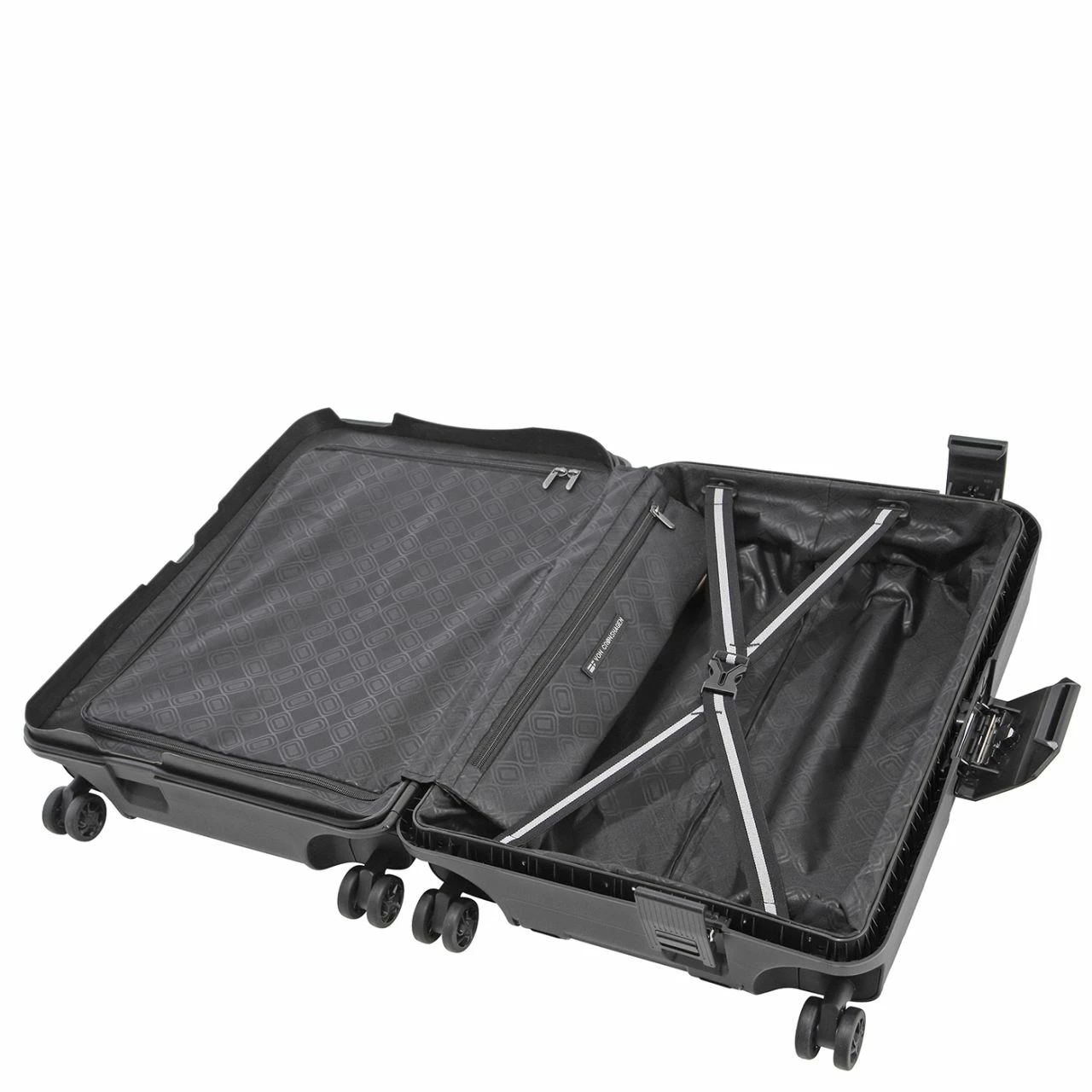 Von Cronshagen Reisetrolley FARMAN S 54cm Schwarz 11 Von Cronshagen Reisetrolley FARMAN S 54cm Schwarz – Bild 9