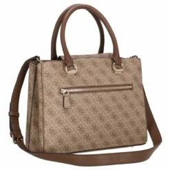 Guess Kurzgriff Tasche Noelle Girlfriend Satchel Latte Logo/brown -Aufbewahrungstasche Geschäft 0 0965120a54b857e 1280x1280