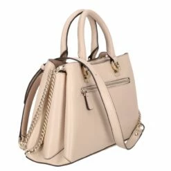 Guess Kurzgriff Tasche Eliette Logo Girlfriend Satchel Light Beige -Aufbewahrungstasche Geschäft 0 0965d682cc83512 1280x1280