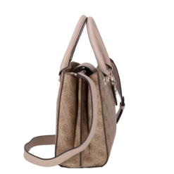 Guess Kurzgriff Tasche Noelle Girlfriend Satchel Latte Logo -Aufbewahrungstasche Geschäft 0 1063f7f744bd491 1280x1280