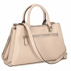 Guess Kurzgriff Tasche Eliette Logo Girlfriend Satchel Light Beige -Aufbewahrungstasche Geschäft 0 1065d682cee3a44 1280x1280