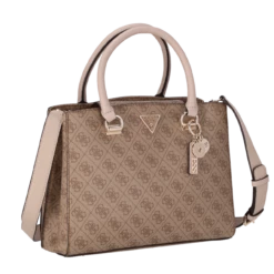 Guess Kurzgriff Tasche Noelle Girlfriend Satchel Latte Logo -Aufbewahrungstasche Geschäft 0 1263f7f750e477d 1280x1280