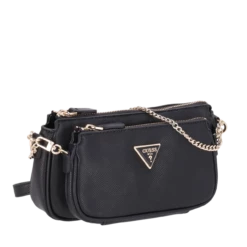 Guess Umhängetasche Noelle DBL Pouch Crossbody Black -Aufbewahrungstasche Geschäft 0 1263ffd9d7a63f3 1280x1280
