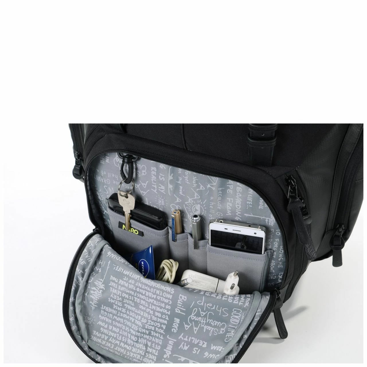 Nitro Rucksack Weekender 42l Tough Black 1966 14 Nitro Rucksack Weekender 42l Tough Black 1966 – Bild 12