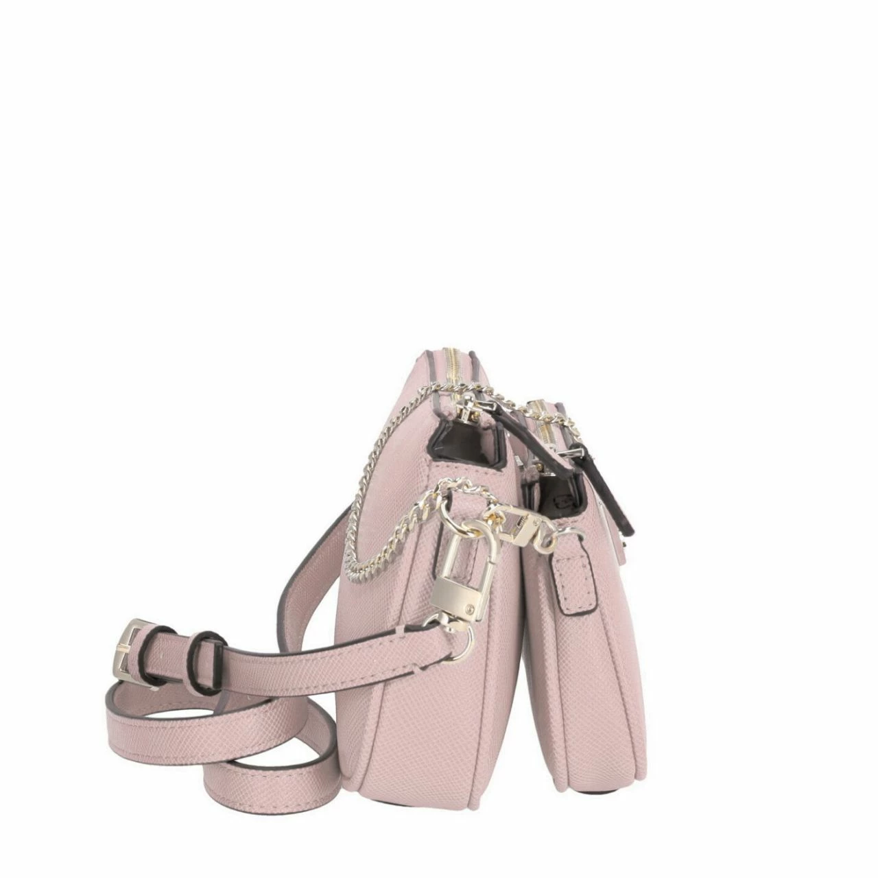 Guess Umhängetasche Noelle DBL Pouch Crossbody Rosewood 14 Guess Umhängetasche Noelle DBL Pouch Crossbody Rosewood – Bild 12